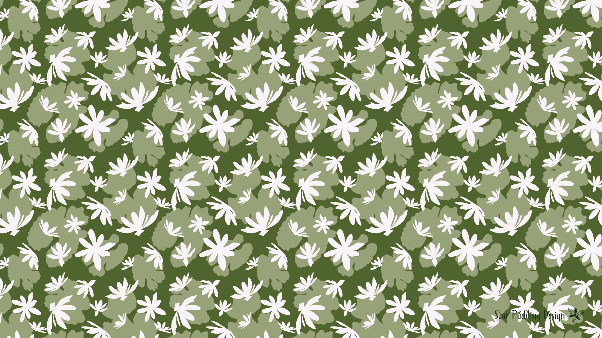 May Digital Wallpaper: Bloodroot