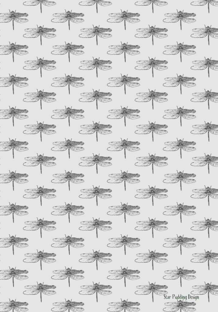 The dragonfly pattern as a tablet screen wallpaper download.