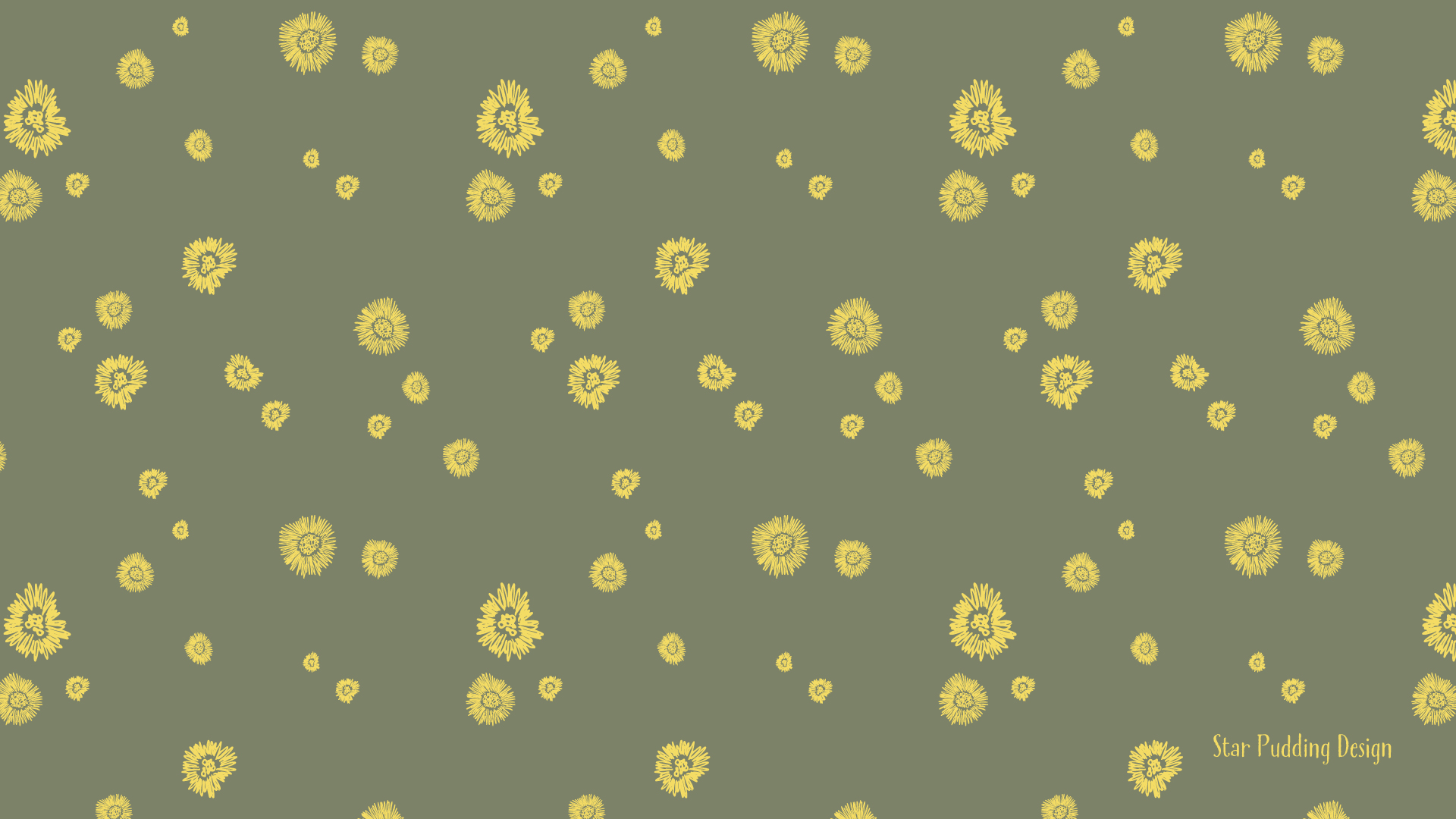 April Digital Wallpaper: Coltsfoot